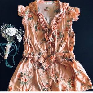 🍄3/$30 Peachy Pink Button-Up Blouse🍄